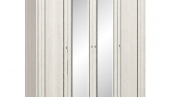 Шафа 4Д Mebel Service Брістоль New 4 дверна ясен сніжний 205 см