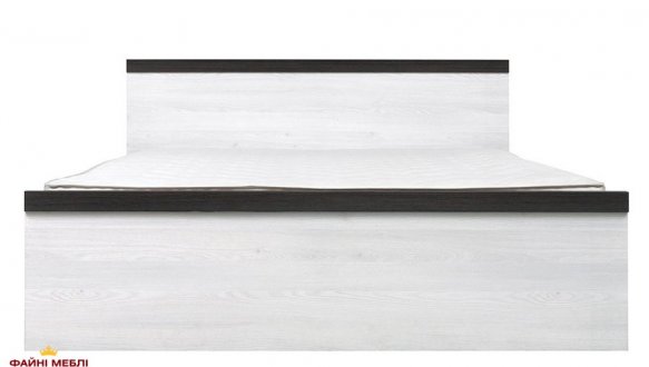 Ліжко двоспальне ВМК-Україна LOZ/160 Паріс ДСП біле без вкладу 3