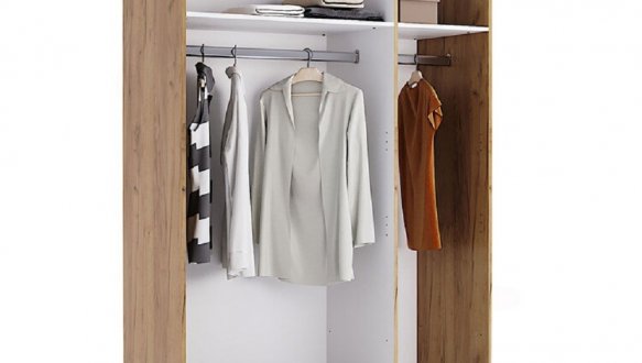 Шкаф 3дв без зеркал Миромарк Асти 3 дверный дуб крафт 140 см 11