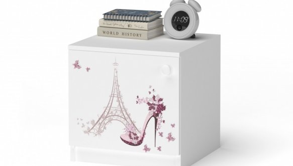 Тумба приліжкова Mebelkon Anime/Аніме Білий 4