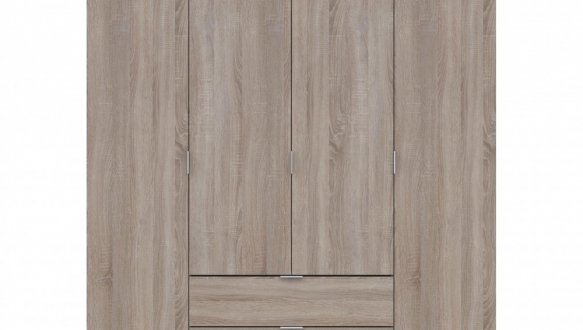 Шкаф для одежды Дорос Гелар дуб сонома 4-х дверный 155 см 4