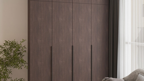 Шкаф Mebelstar Оскар четырехдверный с антресолью и ящиками Дуб ристрето 200 см