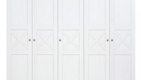 Шкаф SZF5D/23/24 BRW Poland Stockholm 5 дверный белый 243 см