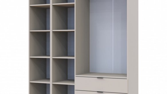 Шкаф для одежды Дорос Гелар кашемир 3-х дверный/Зеркало 155 см 2