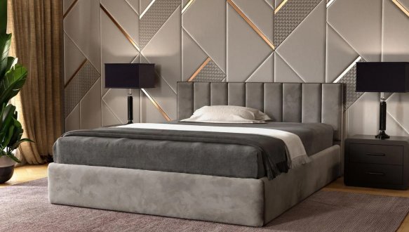 Кровать мягкая двуспальная Arbordrev Рафаель