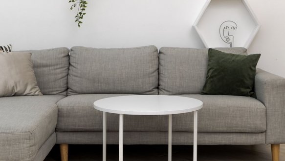 Столик Модерн М белый