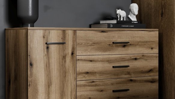 Комод на 3 ящика и одну дверь 1200 Art in Head Ascet / Аскет 0