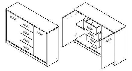 Комод KOM2D4S Непо 6