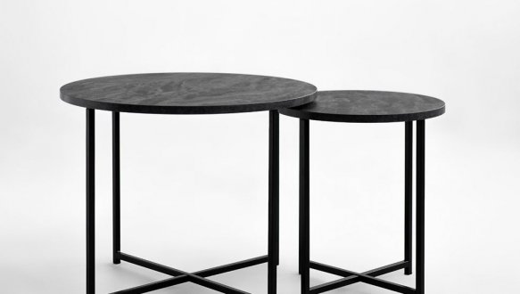 Набор столиков Модерн S+M угольный камень 2