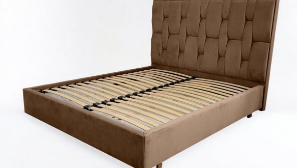 Ліжко м'яке двоспальне Городок меблі Марсель з підйомним механізмом та нішею для білизни 4