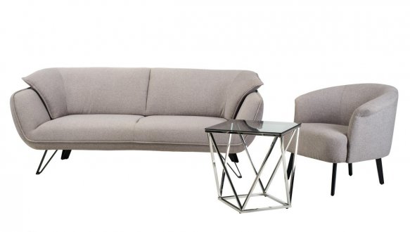 Стол кофейный CP-2 тонированный + серебро 10