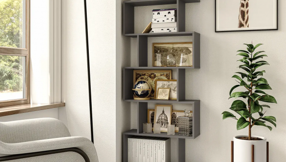 Стеллаж антрацит на 6 ячеек GT56