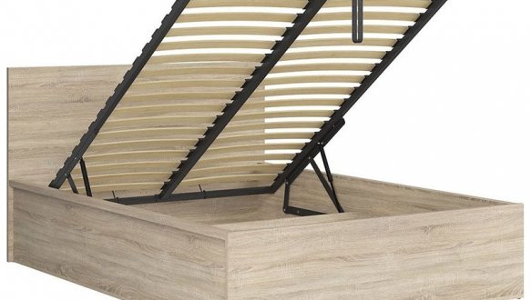 Кровать двуспальная BRW Poland LOZ/140/B Tetrix / Тетрикс с подьемним механизмом и нишей для белья ДСП 8