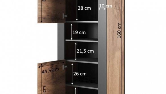 Вітрина-стелаж для книг Wood 2