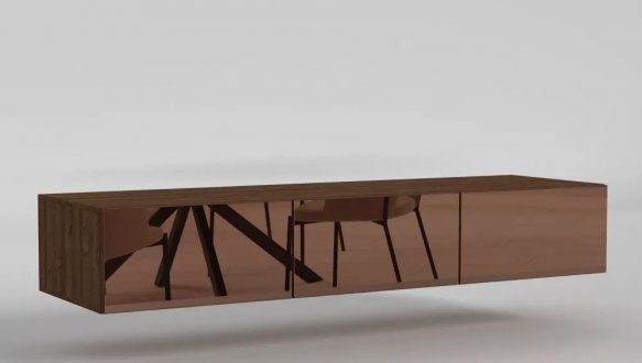 Антресоль Matroluxe Noir / Нуар 3 дверна 4