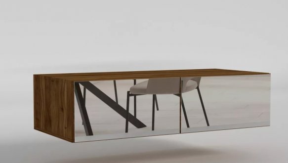 Антресоль Matroluxe Noir / Нуар 2 дверна 3