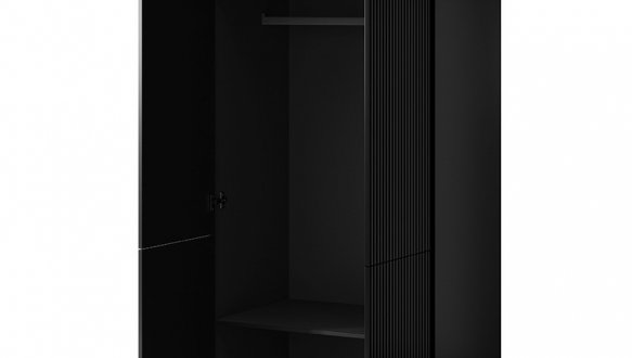 Шафа 90 2D Cama Pafos 2 дверна чорний 90 см 2