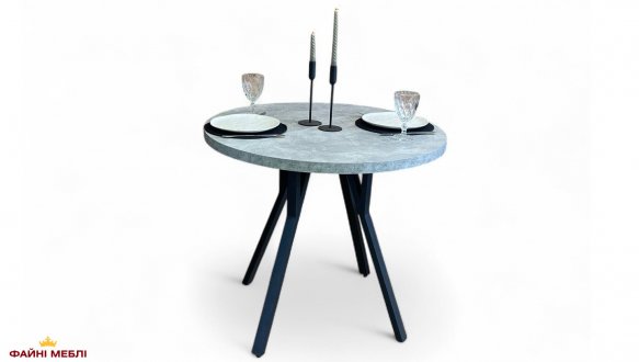 Стіл круглий нерозкладний Lite / Лайт MebliRoMax D900 ЛДСП 36 мм 1