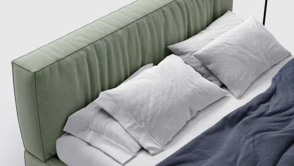 Ліжко м'яке двоспальне Woodsoft Bern / Берн з підйомним механізмом та нішею для білизни 8