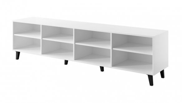 Тумба под ТВ Etna/Этна RTV200 4D Белый мат/Белый глянец Cama Ширина 200 см 2