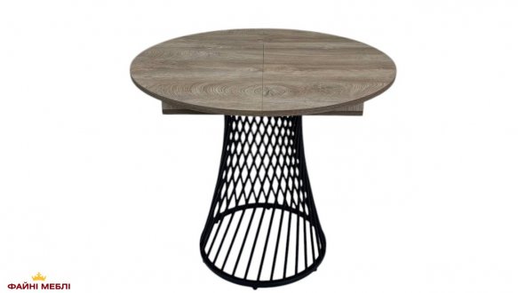 Стіл круглий розкладний MebliRoMax Rondo slide / Рондо Слайд D800 16