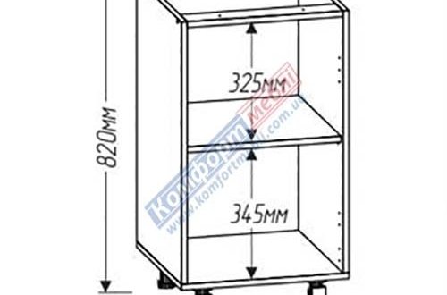 Тумба нижняя Н45.82.1Д Хай-Тек глянец перламутр 0