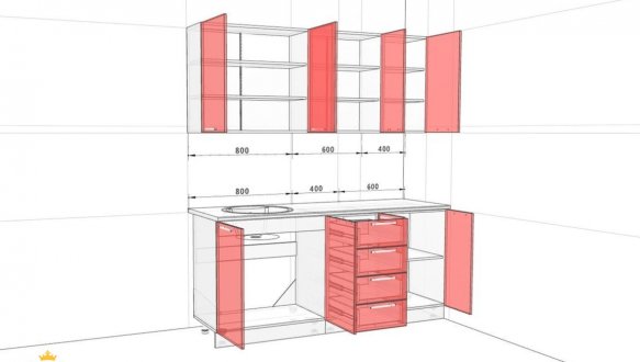 Кухонний комплект Еко 1,8 м 0