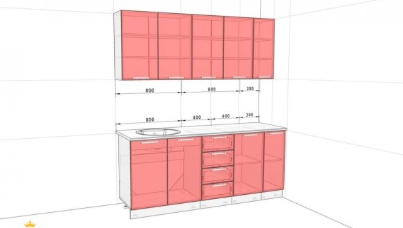 Кухонний комплект Еко 1,9 м 2