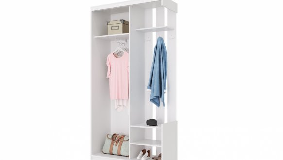 Прихожая City One Door. Белая 4