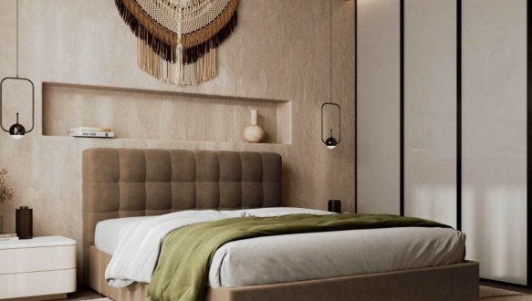 Кровать мягкая Виорина деко Tiramisu / Тирамису без подьемного механизма 4