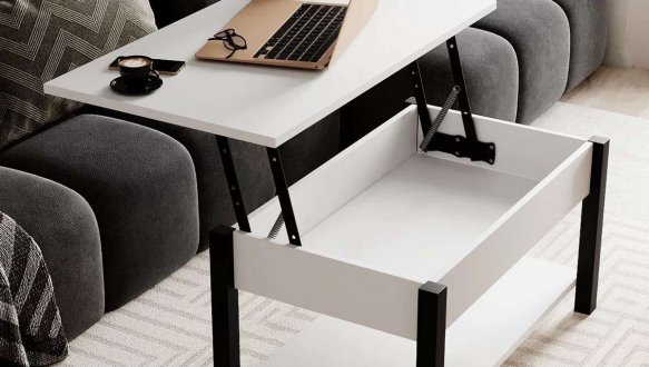 Стол-трансформер Desk Art In Head Белый бриллиант