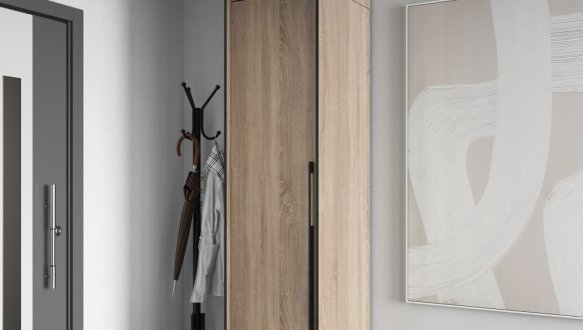 Шкаф Морели R-0001 Рамо 1 дверный сонома 52 см 0