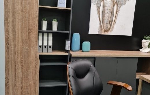 Комп'ютерний стіл Connect 3 Інтарсіо Правий/Лівий Дуб Сонома Трюфель/Антрацит 159 см 9