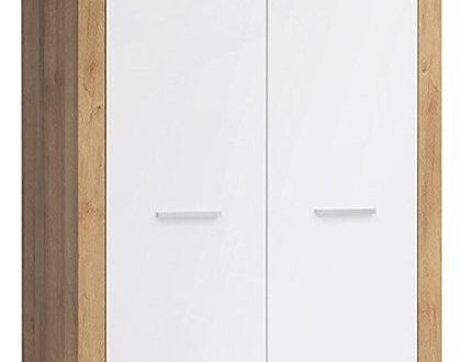 Шафа SZF2D BRW Poland Balder 2 дверна білий 90 см 2