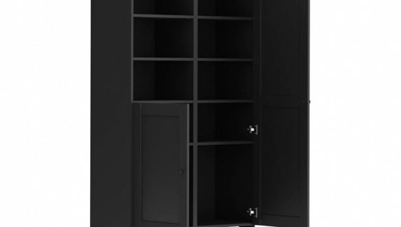 Шкаф BRW Poland REG/100/150/40/7 Modeo 2 дверный графит 100 см 0