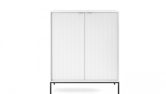 Комод Нова / Nova K104 високий Білий /Чорні ніжки 2