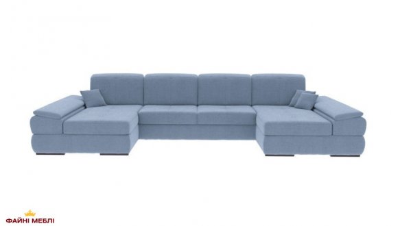 Угловой диван п-образный раскладной дельфин Вико мебель Денвер П2 353 см 3
