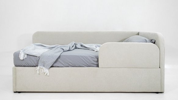 Кровать десткая мягкая с подьемным механизмом Шик Галичина Мокко 0