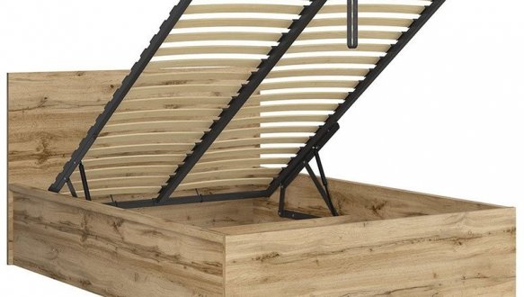 Кровать двуспальная BRW Poland LOZ/140/B Tetrix / Тетрикс с подьемним механизмом и нишей для белья ДСП 11