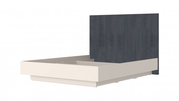 Ліжко LOZ160 без вкладу Монако Кашемір / Елегантний сірий софттач