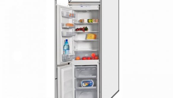 Пенал холодильник 60ПХ/2320 Глори