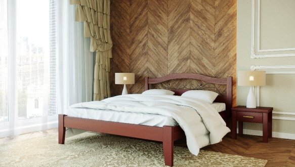 Кровать деревянная Лев Афина массив Бук