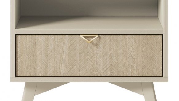 Тумба прикроватная беж песочный/пихта сканди Forest S54 2