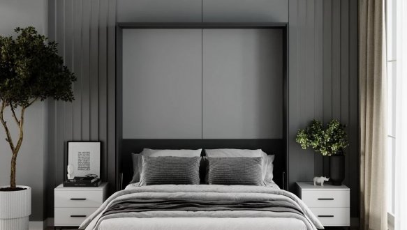 Кровать двуспальная шкаф трансформер Art in Head Juno / Джуно 160 см 11