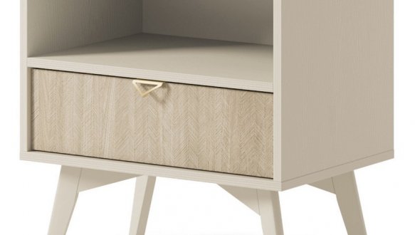 Тумба прикроватная беж песочный/пихта сканди Forest S54 0