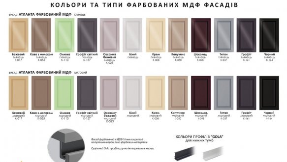 Модульна кухня Gola ручка Високий Фарбований Глянець 0