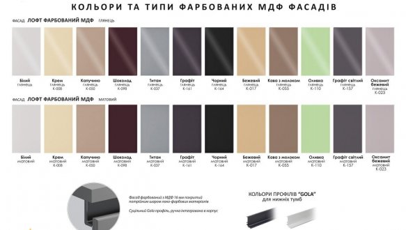 Модульна кухня Gola ручка Високий Фарбований Глянець 8