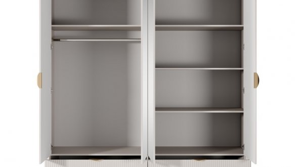 Шкаф 4D2S/213 Perfect Home Lante Беж/Золотые ручки 213 см 3