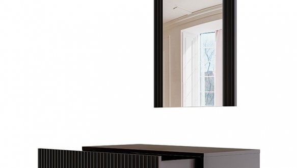 Стіл туалетний з дзеркалом навісний Pafos 1