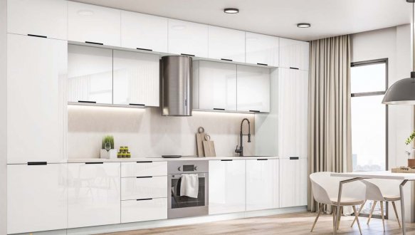 Модульна кухня Фарбований високий глянець 15